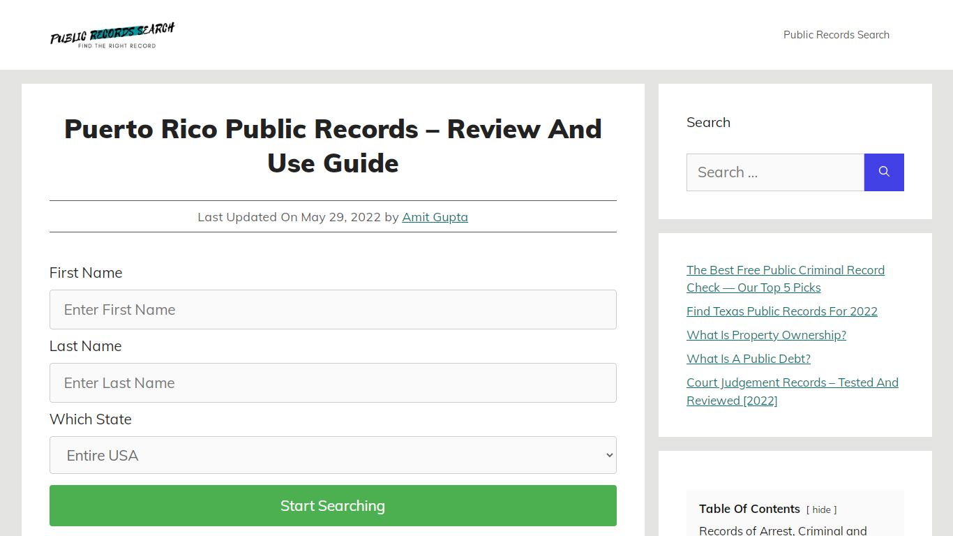 Puerto Rico Public Records [TRUSTED 2022] – Review and Use ...